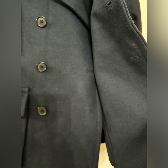 Vince Designer Kids Heavy Wool Double Breasted Coat Size Medium - Picture 9 of 15